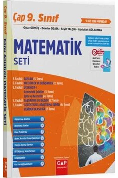 Çap Yayınları 9. Sınıf Matematik Seti ürün görseli 1