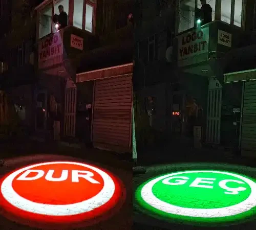 MARKANIZI IŞIKLANDIRMA ZAMANI LOGONUZU YANSITIN HAREKETLİ PROJEKSİYON CİHAZI + 2 LOGO HEDİYE - Resim 4