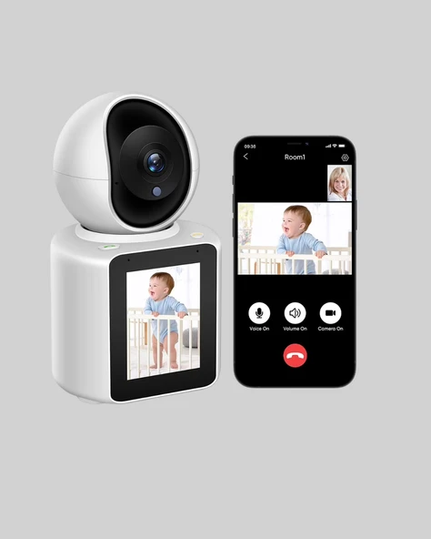 2K HD Bebek ve Yaşlı Takip Kamerası Çift Yönlü Görüş Akıllı Uyarılı - Resim 4