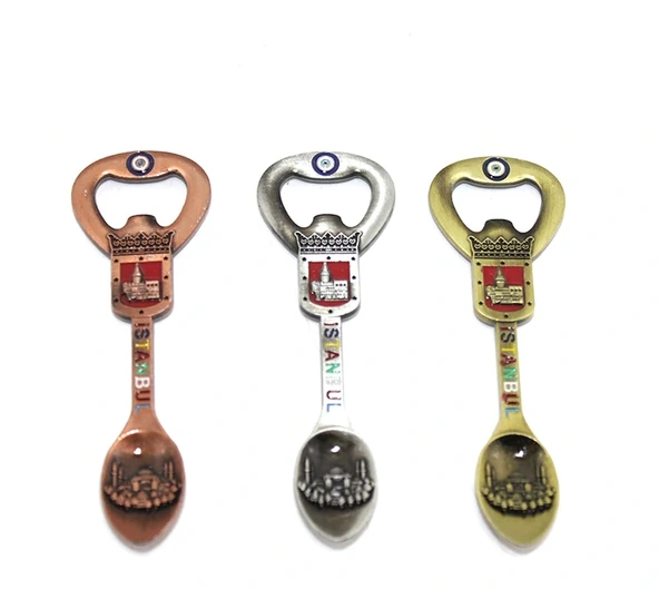 İstanbul Temalı Metal Magnet Ve Açacak Kaşık Tasarımlı ürün görseli 1