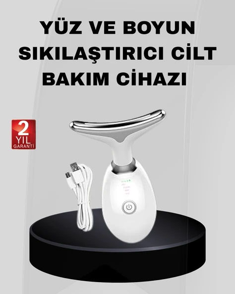 Kablosuz Şarjlı Yüz Sıkılaştırıcı Cihaz EMS Mikro Akım Anti-Aging Masaj Aleti ürün görseli 1