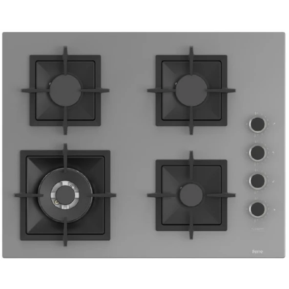 Ferre ve AFM tech Markalı / Griezmo Antrasit Ankastre Set (SC408-WFA 1'WOK  + FM3407 +  FM7710) - Resim 2