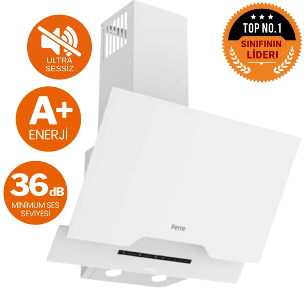 Ferre ve  AFM Tech Markalı /  FeON  Beyaz Ultra Sessiz  Ankastre Set( D064-SA + FM2201 + FM7701 ) - Resim 2