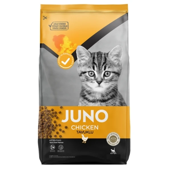 Juno Tavuklu Yavru Kedi Maması  15 Kg 0 - 1 Yaş Hayır ürün görseli 1
