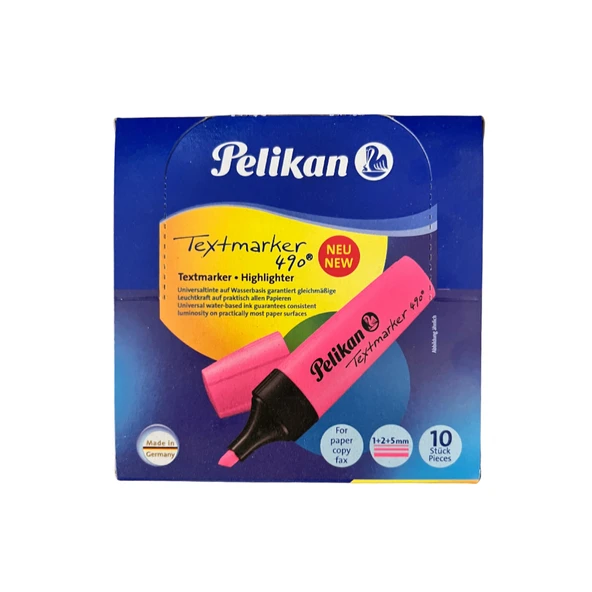 Pelikan Fosforlu Kalem 490 Pembe 940395 - Resim 2