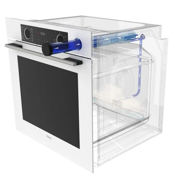 Ferre ve AFM Tech Markalı / AİO FRYART STEMART GRİ Antrasit Ankastre Set (XE64CPR + FM2210 +FM3407) - Resim 5