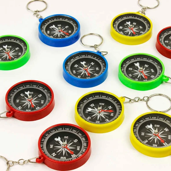 Pusula Anahtarlık 1 Adet Araba Çanta Süs Anahtarlık - 1 Adet - Resim 5