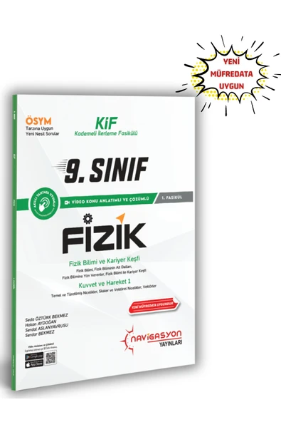 9.Sınıf Fizik Bilimi ve Kariyer Keşfi, Kuvvet ve Hareket 1 (MEB Müfredatına Uygun) ürün görseli 1