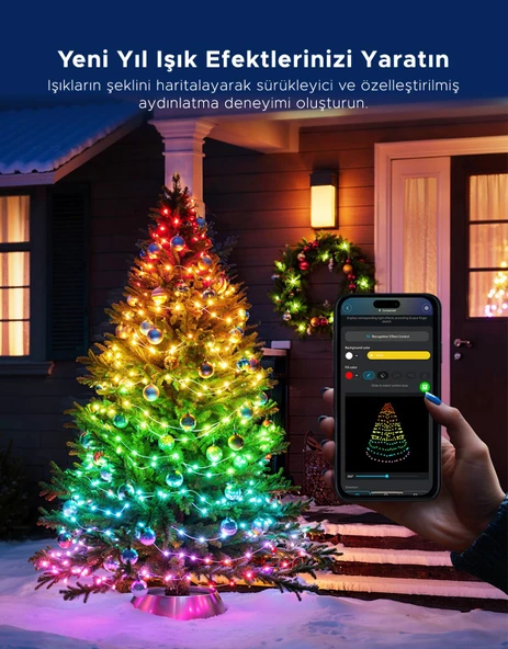 Govee Yılbaşı Ağacı Aydınlatması 2S - 20 Metre - Resim 4