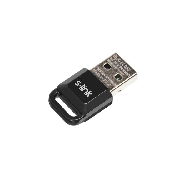 S-link SLX-BL053 Bluetooth 5.3 Alıcı, Mini Dongle Usb Alıcı, Bluetooth 5.3 Adaptör, USB Bluetooth 5.3, Win7/8/10/11 Tak Çalıştır, Çoklu Cihaz Bağlama (PC içindir) - Resim 2