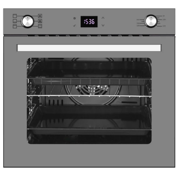 Ferre ve AFM tech Markalı /Grilon Antrasit Ankastre Set ( ED078 -WFA 1'WOK  + FM3407 +  FM7710 ) - Resim 3