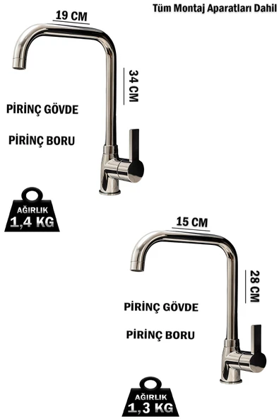 4 Lü Batarya Duş Takımı Geniş Şampuanlıklı Robot Duş Seti Banyo Lavabo Mutfak Muslukları Armatür - Resim 3