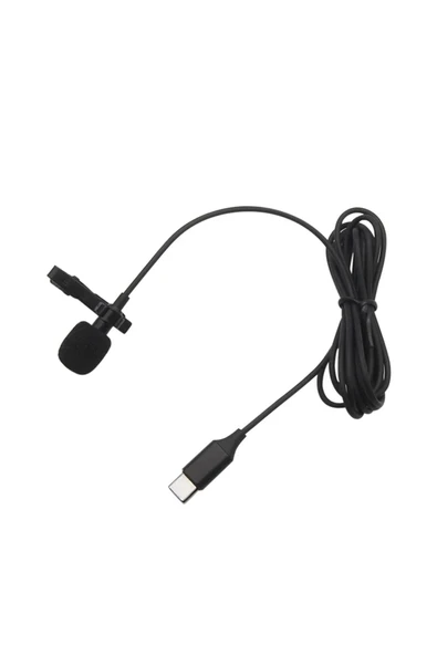 Type-C 2 Metre Double Mikrofon - Siyah-(5796) - Resim 3