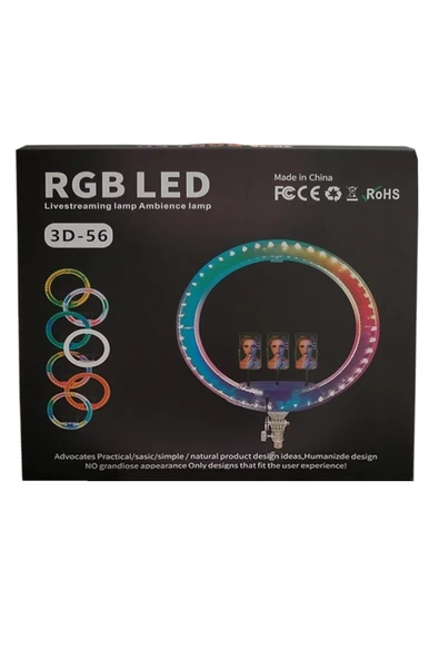 RD56 Diamond RGB Selfie Işığı-(5796) - Resim 2