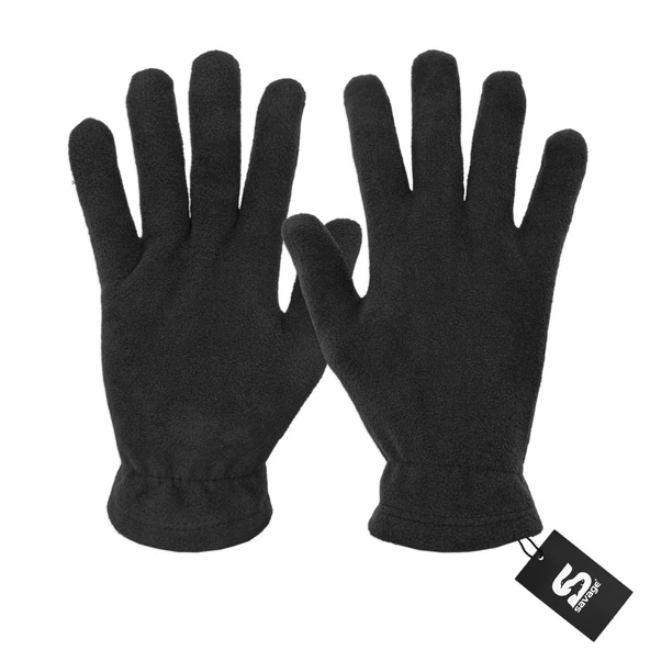 3'lü Kışlık Set Polar Bere, Eldiven, Boyunluk -  Warm - Siyah - (SBLN.008) - Resim 3