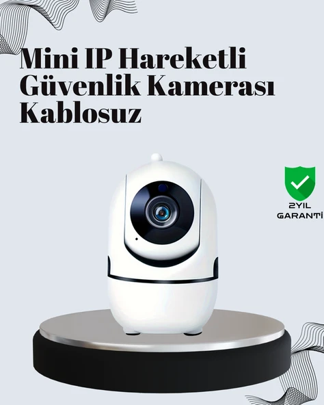 Akıllı Kontrol ve Hareket Takipli 1080P Kablosuz Güvenlik Kamerası – Gece Görüşlü ve İki Yönlü Sesli ürün görseli 1