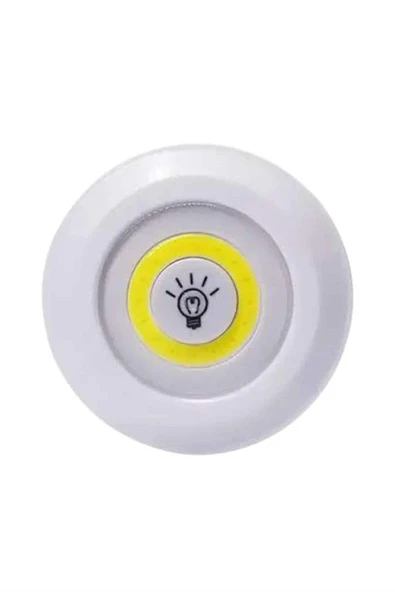 Led Lamba 3'lü Uzaktan Kumandalı Yapışkanlı - Resim 3