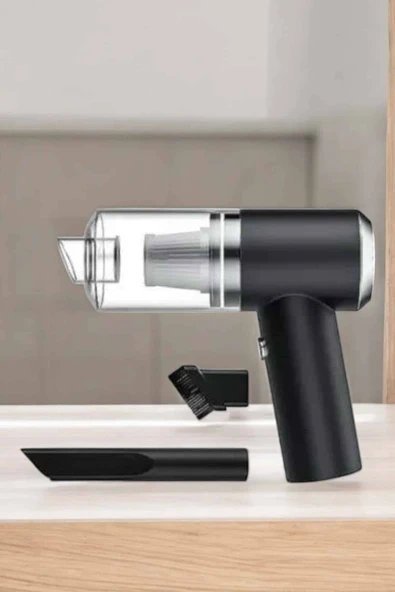 Araç İçi Süpürge Filtreli Şarjlı Süpürge Vakumlu Yıkanabilir - Resim 3