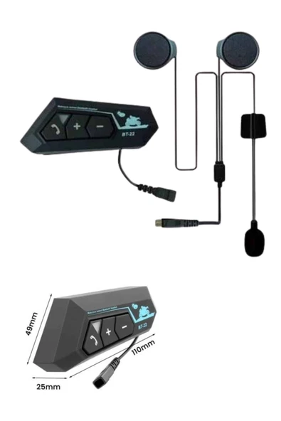 Bluetooth Kask Kulaklığı Intercom 5.0 Bluetooth Android ve İOS Uyumlu - Resim 5