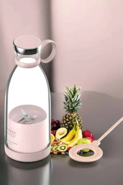El Blender Bardak Blender Şarjlı Taşınabilir Meyve Sıkcağı Smoothie - Resim 5