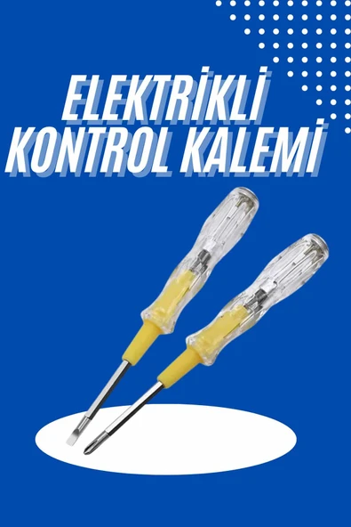 Çift Uçlu Kontrol Kalemi Elektrik Test Kalemi Şeffaf ürün görseli 1