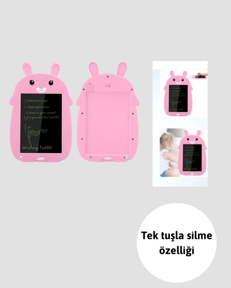 Çocuklar İçin LCD Yazı Tableti | Kilitli ve Göz Yormayan Ekran - Resim 2