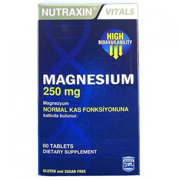 Nutraxin Magnesium 250 mg 60 Tablet