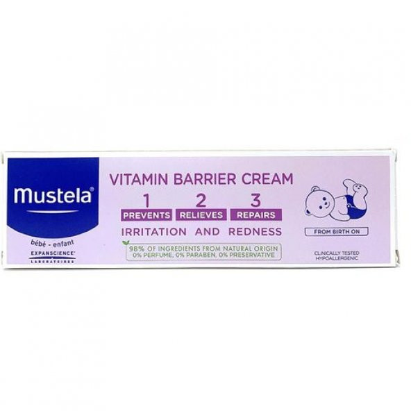 Mustela Vitamin Barrier 1.2.3 Pişik Kremi 50 ml