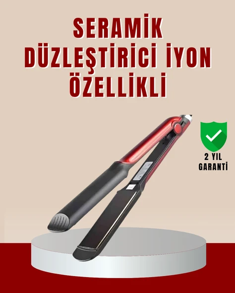 Profesyonel Saç Düzleştirici – 360° Döner Kablo ve Kompakt Tasarım ürün görseli 1
