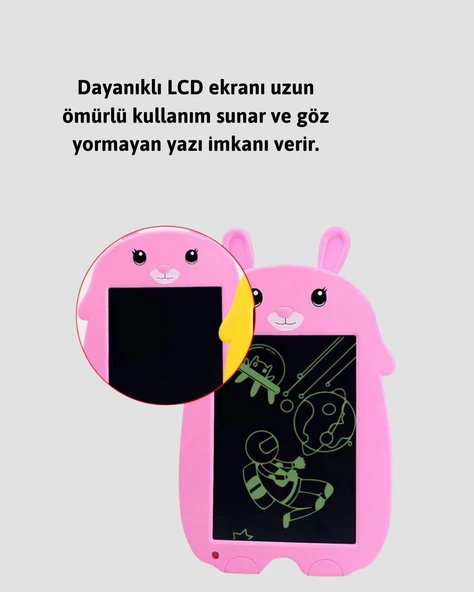 Yaratıcı Çocuklar İçin LCD Yazı Tableti | Esnek Ekran ve Uzun Ömürlü Pil - Resim 4