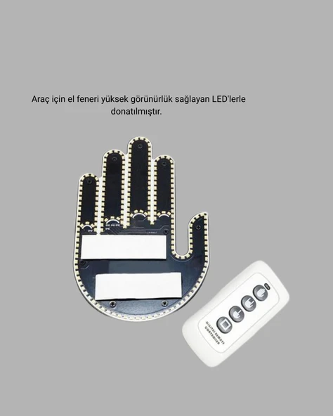 203 LED’li Yüksek Görünürlüklü Jest Işığı - Resim 3