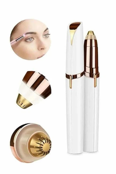 Kaş Bıyık Tüy Epilasyon Aleti Pilli Yüz Kaş Epilatör Kıl Tüy Alma Epilasyon - Resim 5