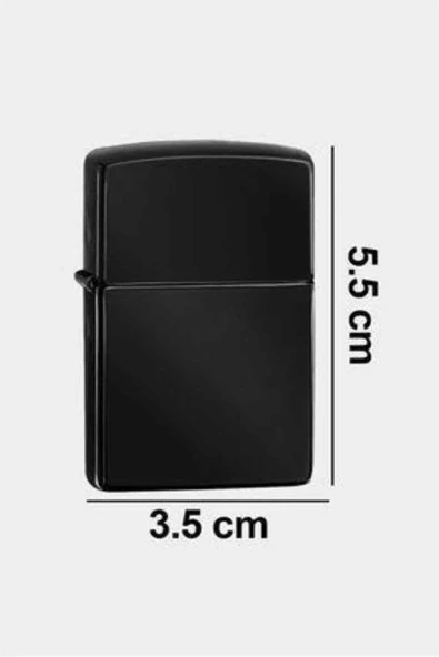 Erkeklere Özel Hediyelik Eşya Metalik Benzinli Çakmak Doldurulabilir - Resim 2