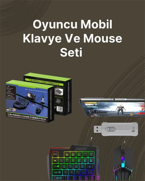 Kablosuz Mobil Oyun Kiti – 5 Parça Tam Set - Resim 3