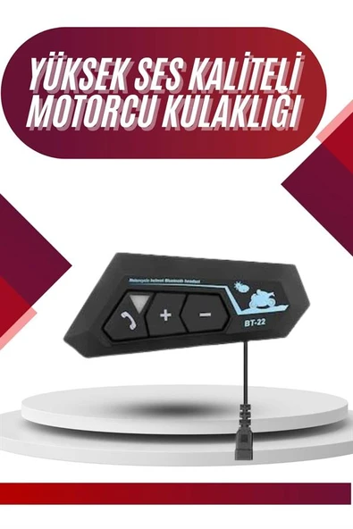 Intercom Bluetooth Kask Kulaklık Motosiklet Kulaklık 5.0 Bluetooth - Resim 2