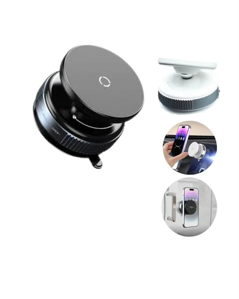 Çift Taraflı Vakum Emme Özellikli 4.7+ İnç Telefon Tutucu – Güvenli Sabitleme - Resim 4