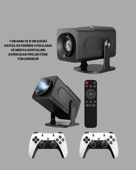 WiFi6 ve Bluetooth 5.4 Destekli LED Projektör - HCS350pro - Resim 4