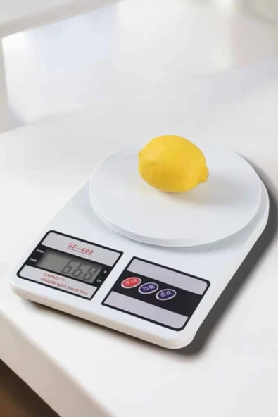 Kompakt Tasarım ve Tek Tuşla Sıfırlama Özelliğiyle Kullanımı Kolay Mutfak Tartısı - Resim 4