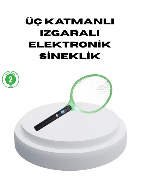 Pil ile Çalışan Elektronik Sinek Öldürücü – Çocuk ve Evcil Hayvan Dostu Tasarım ürün görseli 1