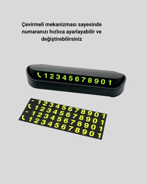 Gri Alüminyum Araç İçi Telefon Numaratörü – Dayanıklı, Modern ve Net Görünürlük Sağlayan Tasarım - Resim 5