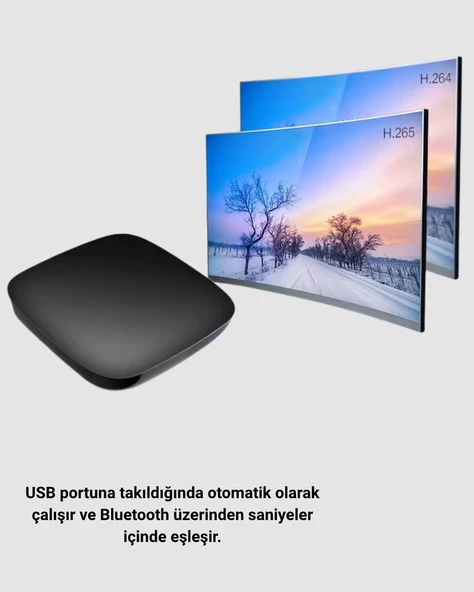 Android Auto Kablosuz Bağlantı Adaptörü 5.8GHz Hızlı WiFi ve Kompakt Tasarımlı - Resim 3