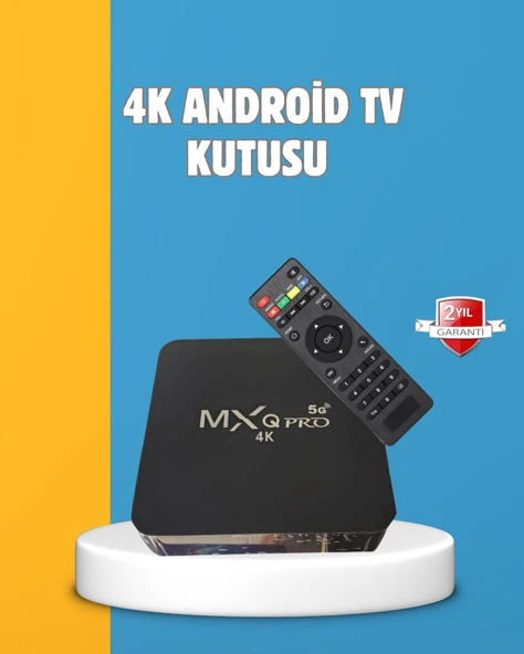 Android TV Box 4K – 2GB RAM 16GB ROM, Kablosuz Wi-Fi Medya Oynatıcı ürün görseli 1