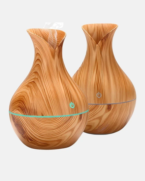 Ahşap Desenli 130 ml Aromaterapi Difüzör Sessiz ve USB Bağlantılı - Resim 4