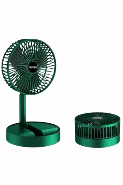 3 Kademe Hız Ayarlı Vantilatör Telefon Standlı Şarjlı Katlanabilir Soğutucu Pervane - Resim 5