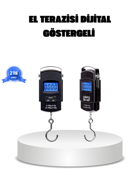 Dijital El Kantarı – 50 Kg Taşıma Kapasiteli, Taşınabilir Hassas Tartı ürün görseli 1