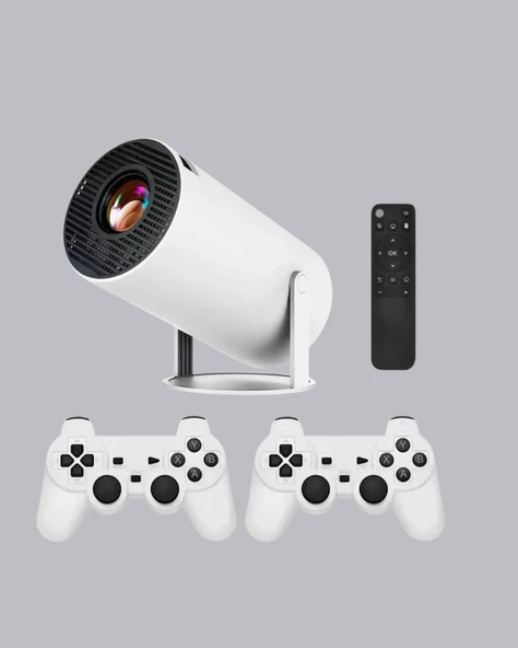 4K Wi-Fi 6 Projeksiyon Cihazı – 10.000+ Oyun Desteği, Kablosuz Bağlantı ve Çoklu Giriş Portları - Resim 4