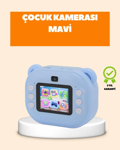 Termal Baskı Teknolojili Anında Fotoğraf Kamerası – 24MP Çift Lens, 32GB Hafıza ürün görseli 1