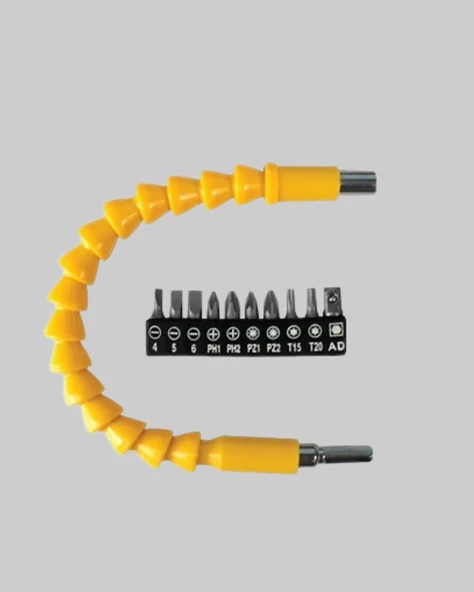 12 Parça Akrobat Bits Seti Çok Amaçlı Vidalama Dayanıklı Çelik - Resim 5