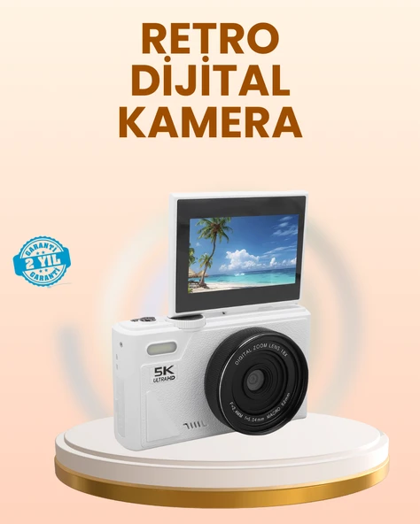 Taşınabilir 5K UHD Fotoğraf ve Video Kamera Otofokus WiFi ürün görseli 1