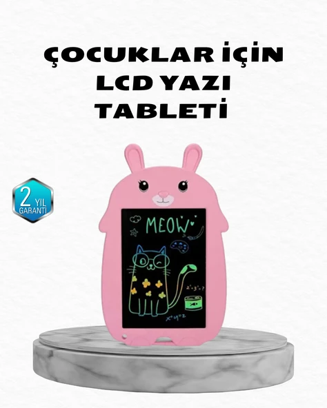 LCD Yazı Tableti 12 inç Tek Tuşla Silme Kilitli Çocuk Eğitim Çizim Tableti ürün görseli 1